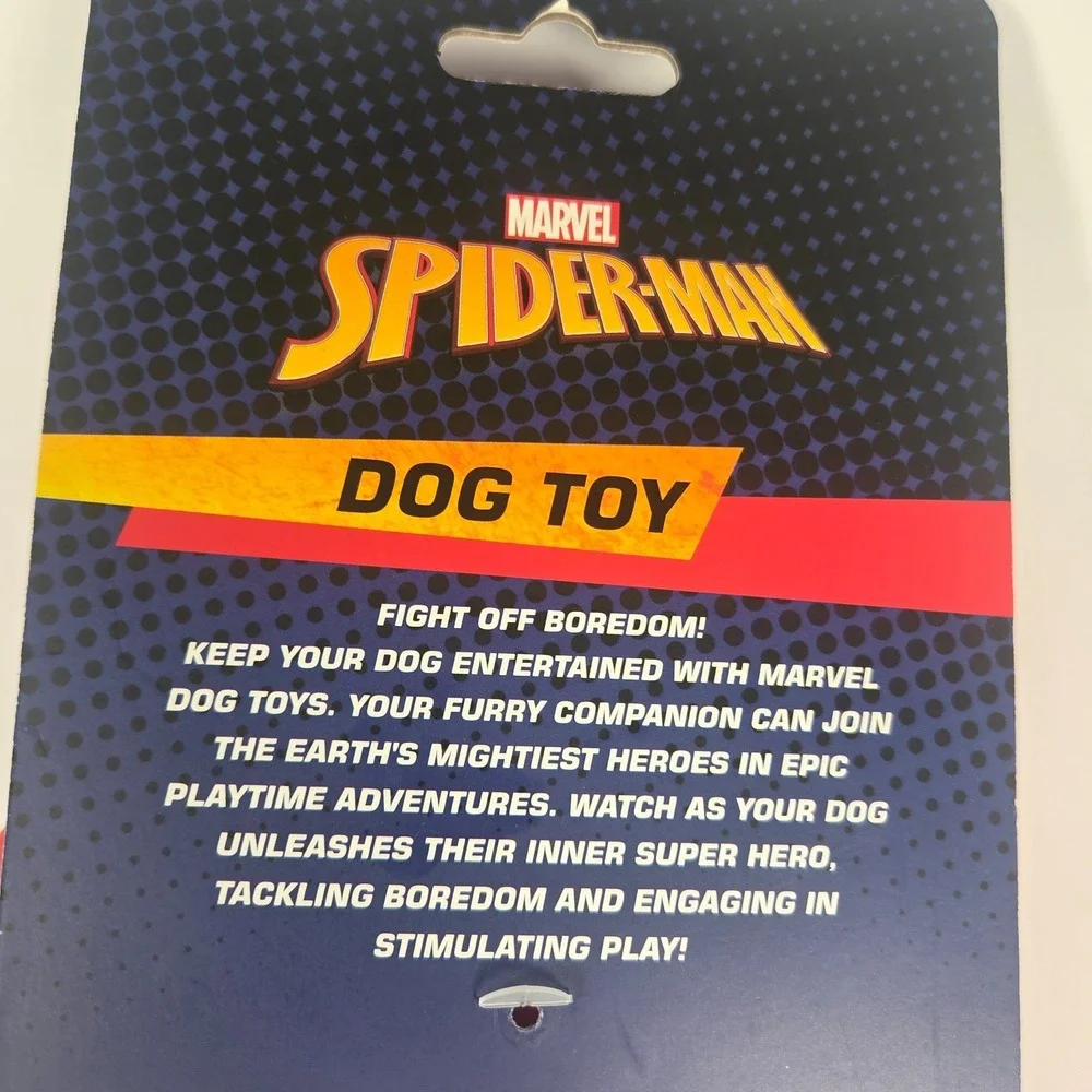 Marvel Spider-Man Dog Toy Large 18 Inch Red Blue New Plush Grunting Squeaker Toy